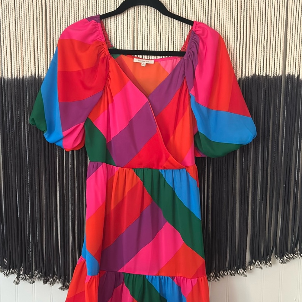 Skies are Blue Tiered Maxi